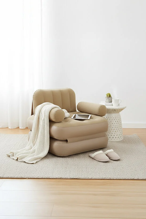 Kendi kendine Şişen Otomatik Tek Kişilik Şişme Koltuk